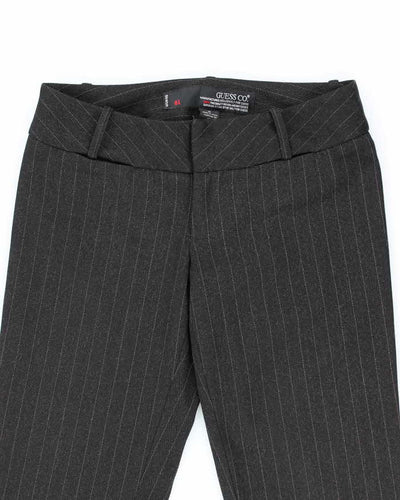 Y2k 00s Guess Black Pinstripe Tailored Trousers - W30 L31