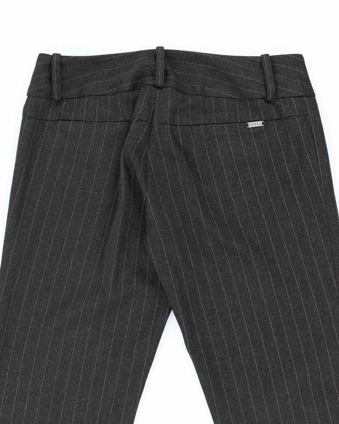 Y2k 00s Guess Black Pinstripe Tailored Trousers - W30 L31