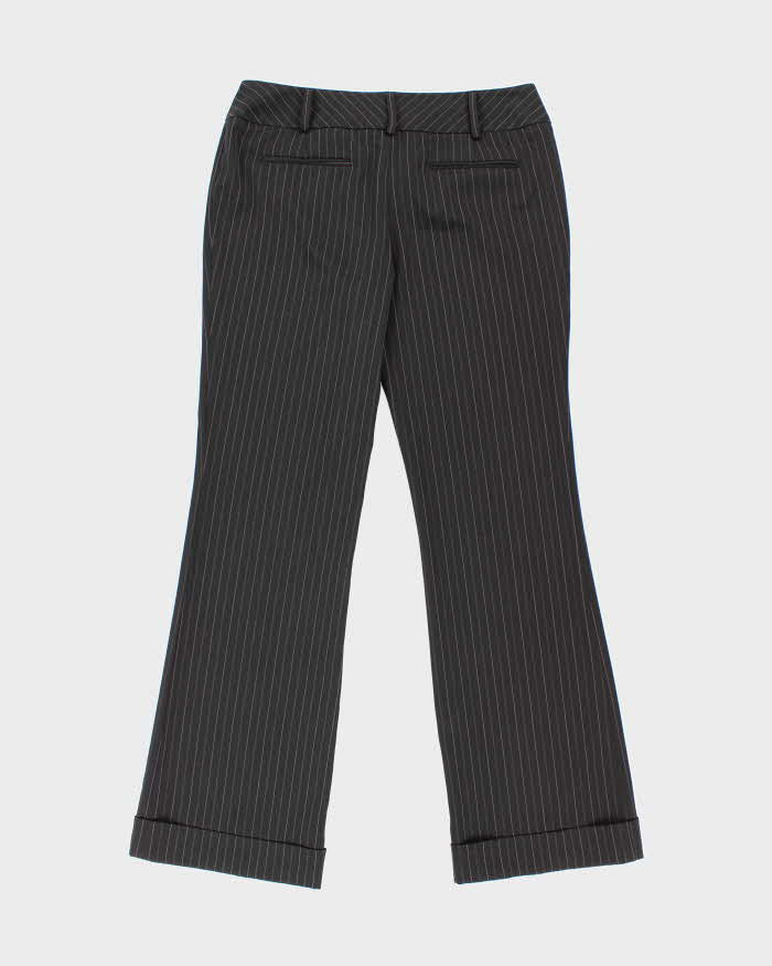 Y2k 00s Suzy Shier Black Pinstripe Tailored Trousers - W32 L33