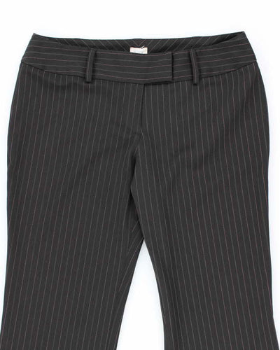 Y2k 00s Suzy Shier Black Pinstripe Tailored Trousers - W32 L33