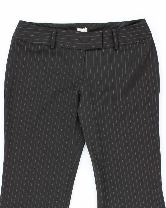 Y2k 00s Suzy Shier Black Pinstripe Tailored Trousers - W32 L33