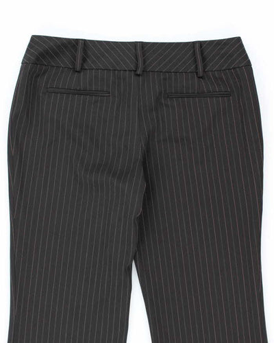 Y2k 00s Suzy Shier Black Pinstripe Tailored Trousers - W32 L33