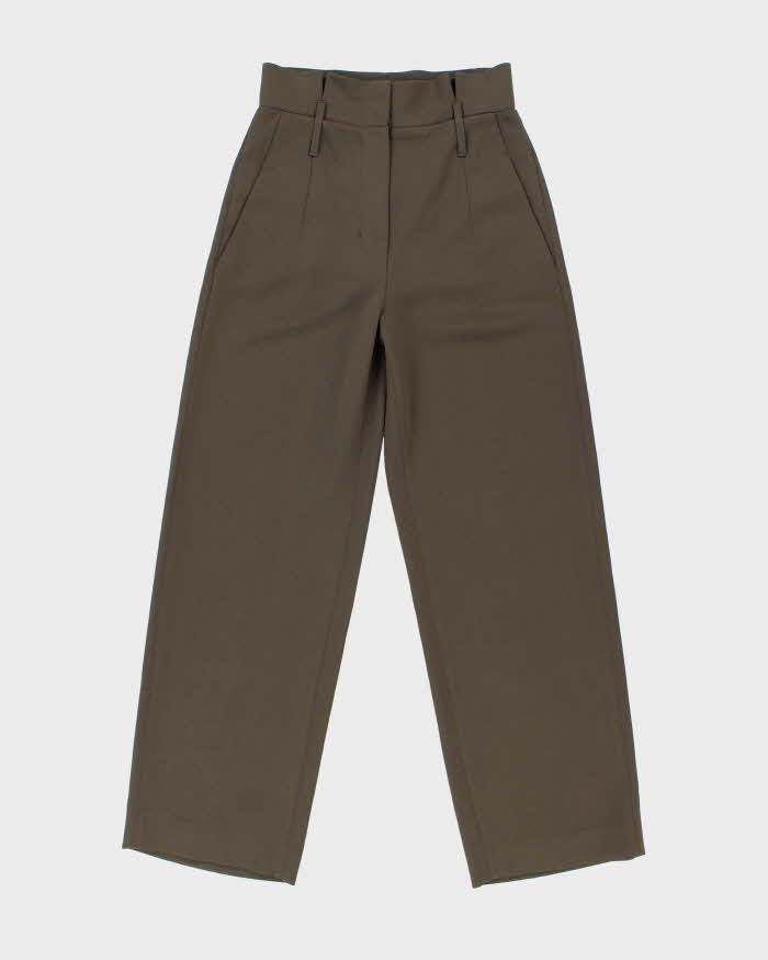 Women's Babaton Brown Wide Leg Trousers - M