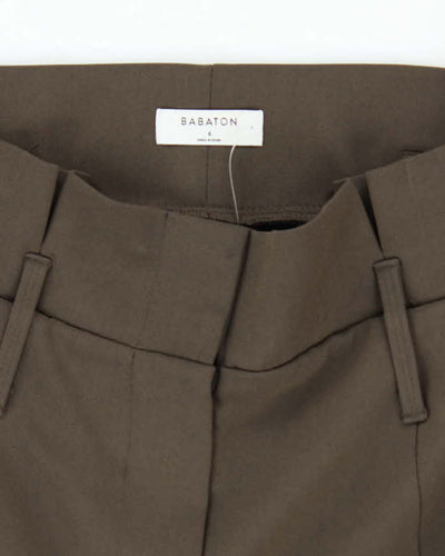 Women's Babaton Brown Wide Leg Trousers - M