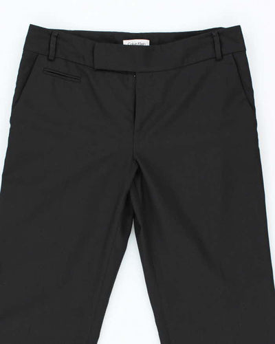 Women's Calvin Klein Black Wide Leg Trousers - M