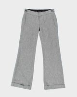 Women's Club Monaco Grey Low Rise Suit Trousers - M