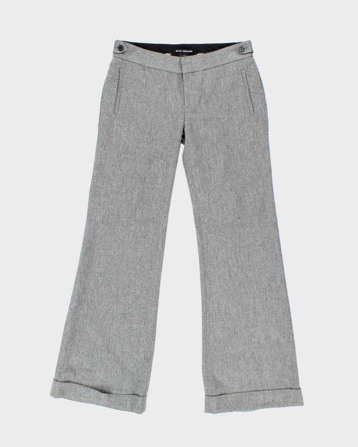 Women's Club Monaco Grey Low Rise Suit Trousers - M