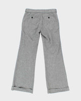 Women's Club Monaco Grey Low Rise Suit Trousers - M