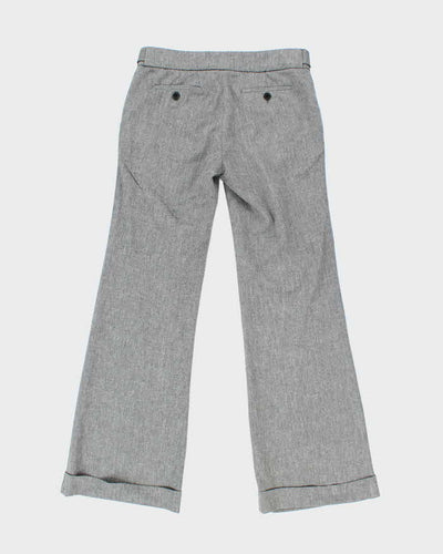 Women's Club Monaco Grey Low Rise Suit Trousers - M