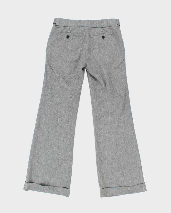 Women's Club Monaco Grey Low Rise Suit Trousers - M