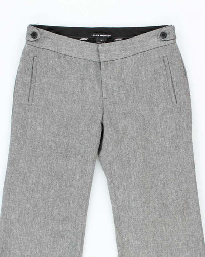 Women's Club Monaco Grey Low Rise Suit Trousers - M