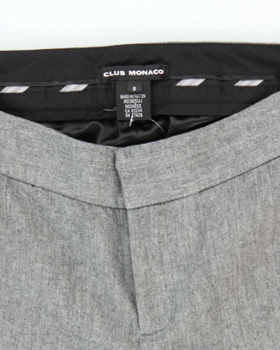 Women's Club Monaco Grey Low Rise Suit Trousers - M