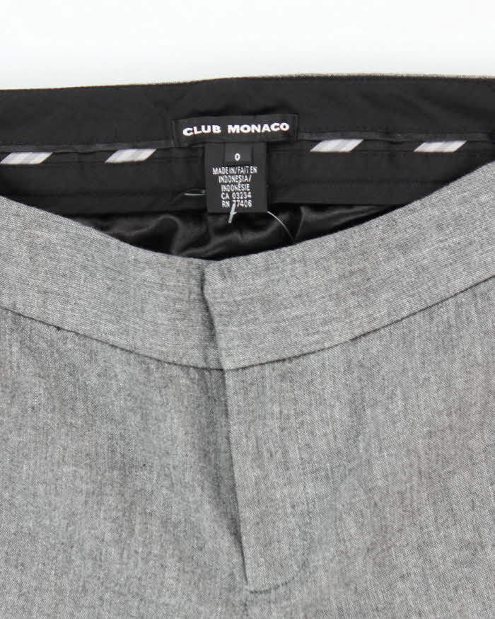 Women's Club Monaco Grey Low Rise Suit Trousers - M