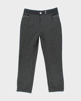 Women's Moschino Grey Stretch Plaid Trousers - M