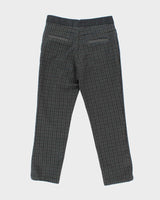 Women's Moschino Grey Stretch Plaid Trousers - M