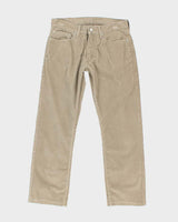 Women's Levi's Taupe Cords Trousers - M
