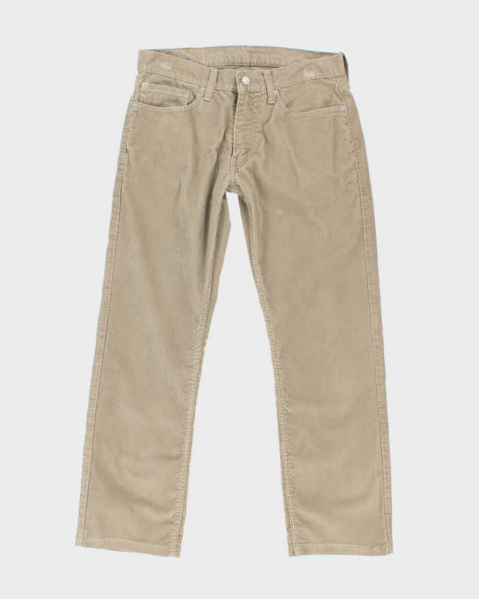 Women's Levi's Taupe Cords Trousers - M