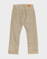 Women's Levi's Taupe Cords Trousers - M