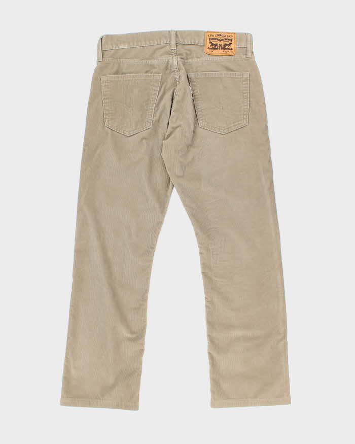 Women's Levi's Taupe Cords Trousers - M