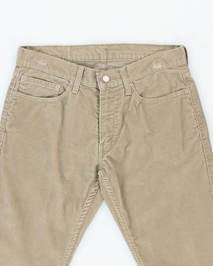 Women's Levi's Taupe Cords Trousers - M