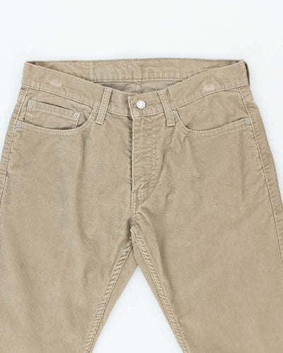 Women's Levi's Taupe Cords Trousers - M