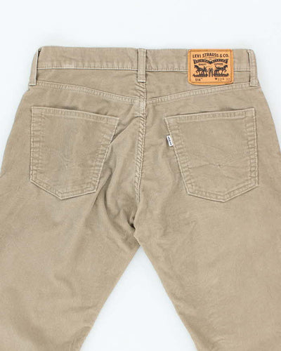 Women's Levi's Taupe Cords Trousers - M