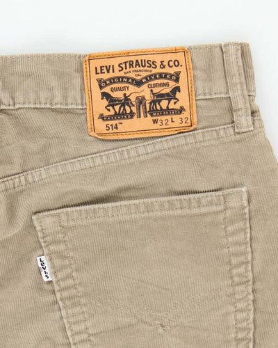 Women's Levi's Taupe Cords Trousers - M