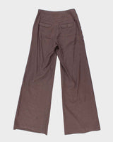 Vintage 00s Elevenses Linen Blend Wide Leg Trousers - XS