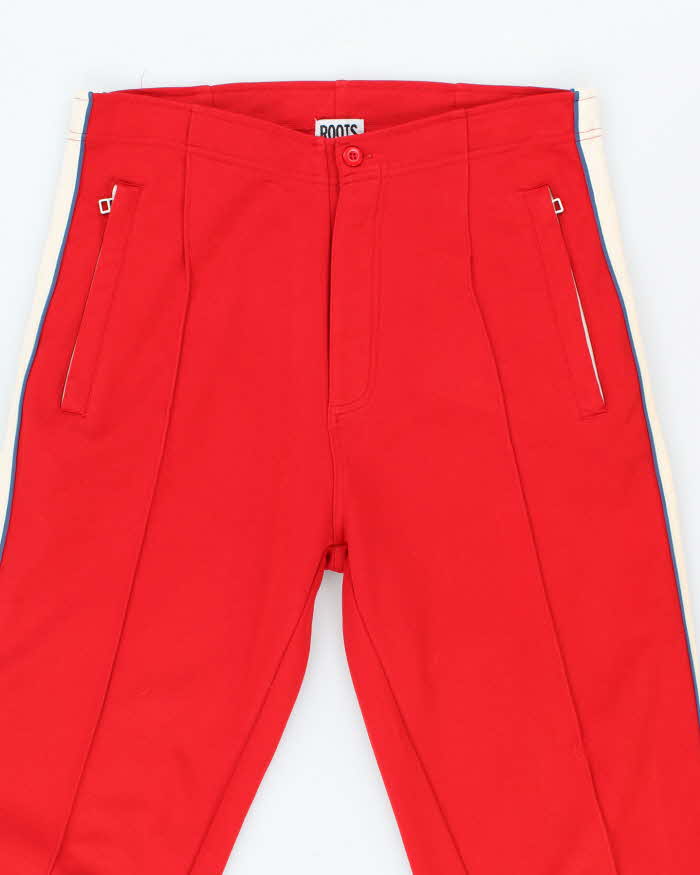 Vintage 1990s Roots Red Tracksuit Trousers - M