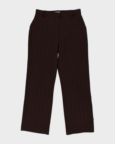 Women's Jessica Brown Pinstripe Wide Leg Trousers - M