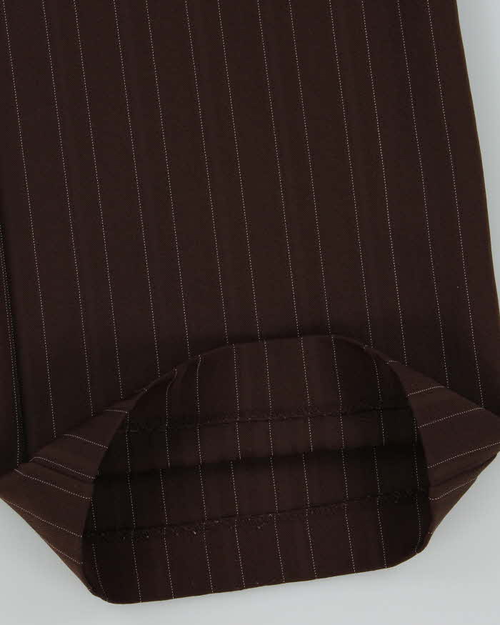 Women's Jessica Brown Pinstripe Wide Leg Trousers - M