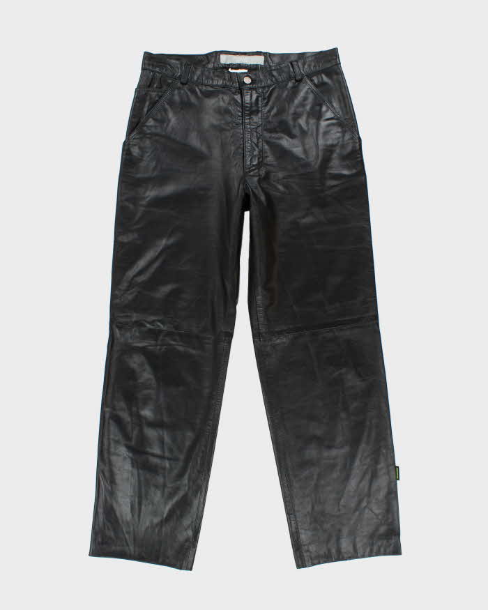 Vintage Versace Jeans Couture Leather Trousers - W34 L34
