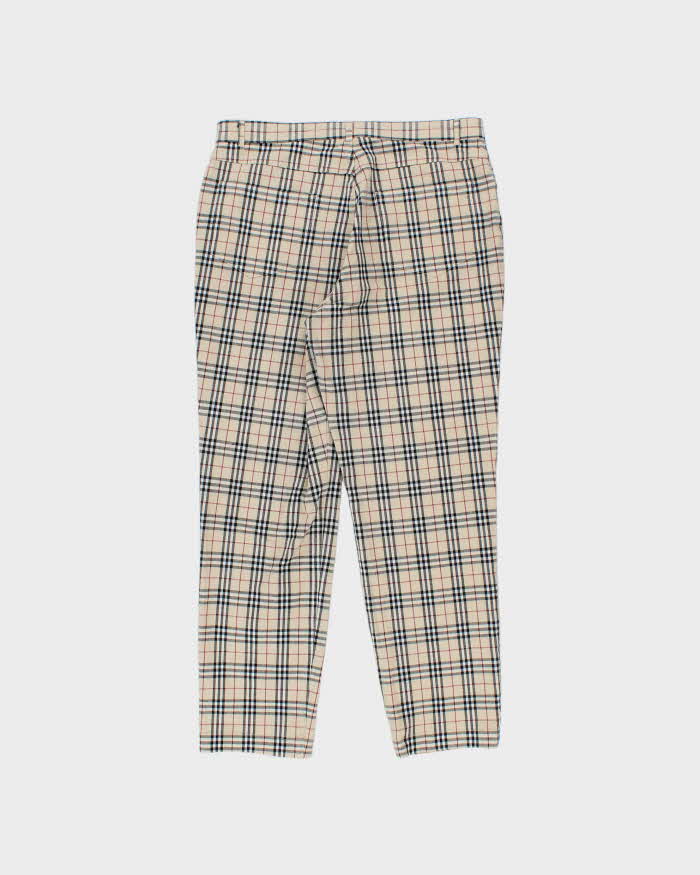 Vintage 00s Burberry Nova Check Women's Tapered Leg Trousers - W31 L27