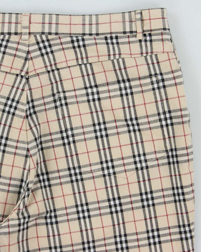 Vintage 00s Burberry Nova Check Women's Tapered Leg Trousers - W31 L27