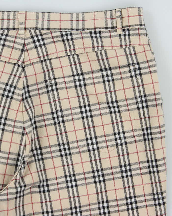 Vintage 00s Burberry Nova Check Women's Tapered Leg Trousers - W31 L27