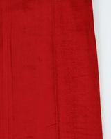 Vintage 1970s Women's Red Velour High Waisted Flared Trousers - W27 L35
