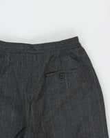 Vintage 1990s Women's Lauren Ralph Lauren Wool Pinstriped Big Cuff High Waisted Wide Leg Trousers - W25 L28