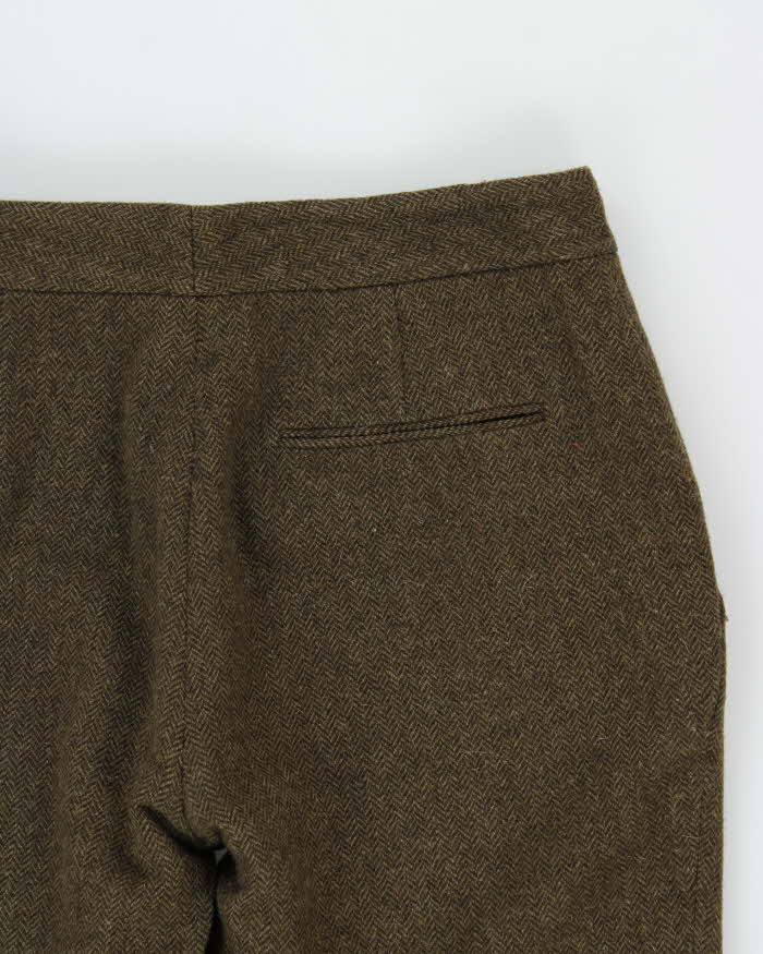 Vintage 90s Women's Lauren Ralph Lauren Wool Tweed Straight Leg Trousers - W30 L32