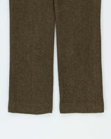 Vintage 90s Women's Lauren Ralph Lauren Wool Tweed Straight Leg Trousers - W30 L32
