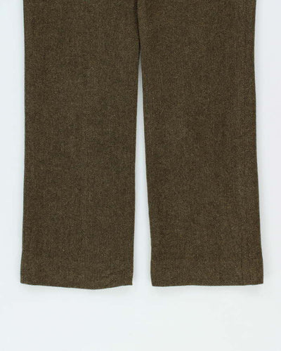 Vintage 90s Women's Lauren Ralph Lauren Wool Tweed Straight Leg Trousers - W30 L32