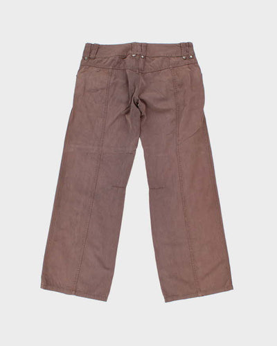 Vintage Y2K 00s Diesel Low Rise Wide Leg Cargo Style Bootcut Trousers - W32 L31