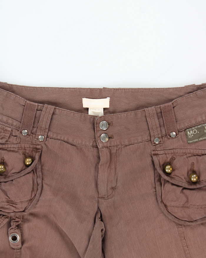 Vintage Y2K 00s Diesel Low Rise Wide Leg Cargo Style Bootcut Trousers - W32 L31