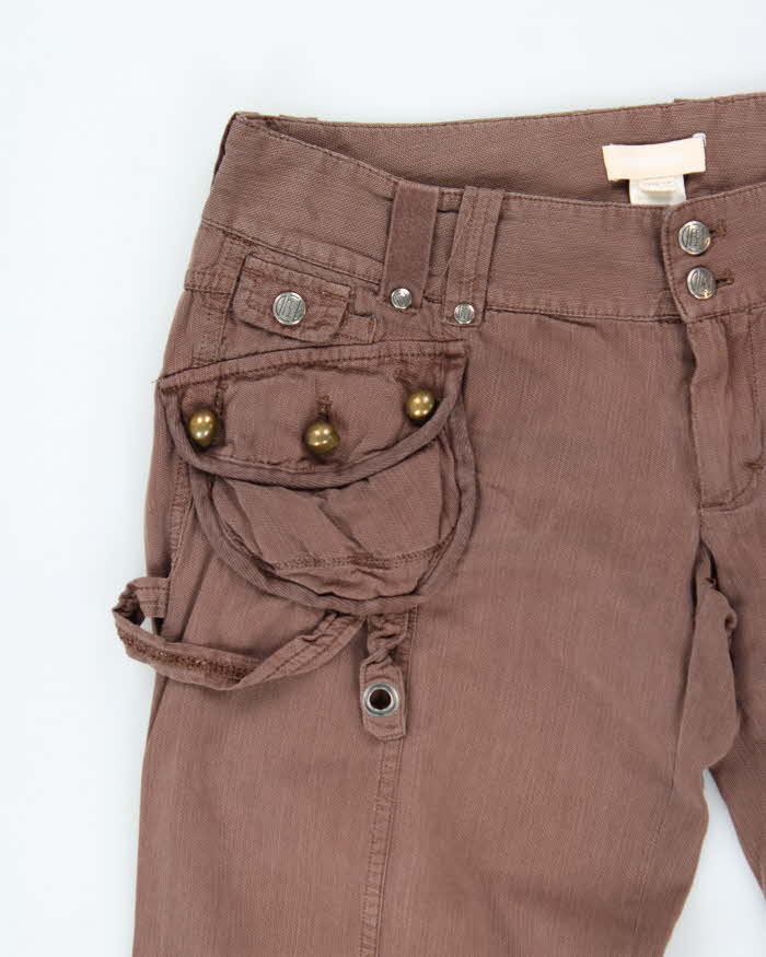 Vintage Y2K 00s Diesel Low Rise Wide Leg Cargo Style Bootcut Trousers - W32 L31