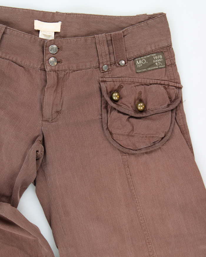 Vintage Y2K 00s Diesel Low Rise Wide Leg Cargo Style Bootcut Trousers - W32 L31