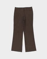 Vintage Y2K 00s Women's Tommy Hilfiger Striped Mid Rise Bootcut Trousers - W31 L30