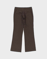 Vintage Y2K 00s Women's Tommy Hilfiger Striped Mid Rise Bootcut Trousers - W31 L30