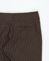 Vintage Y2K 00s Women's Tommy Hilfiger Striped Mid Rise Bootcut Trousers - W31 L30