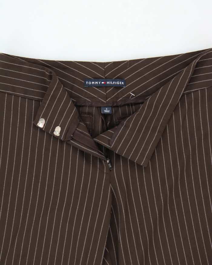 Vintage Y2K 00s Women's Tommy Hilfiger Striped Mid Rise Bootcut Trousers - W31 L30