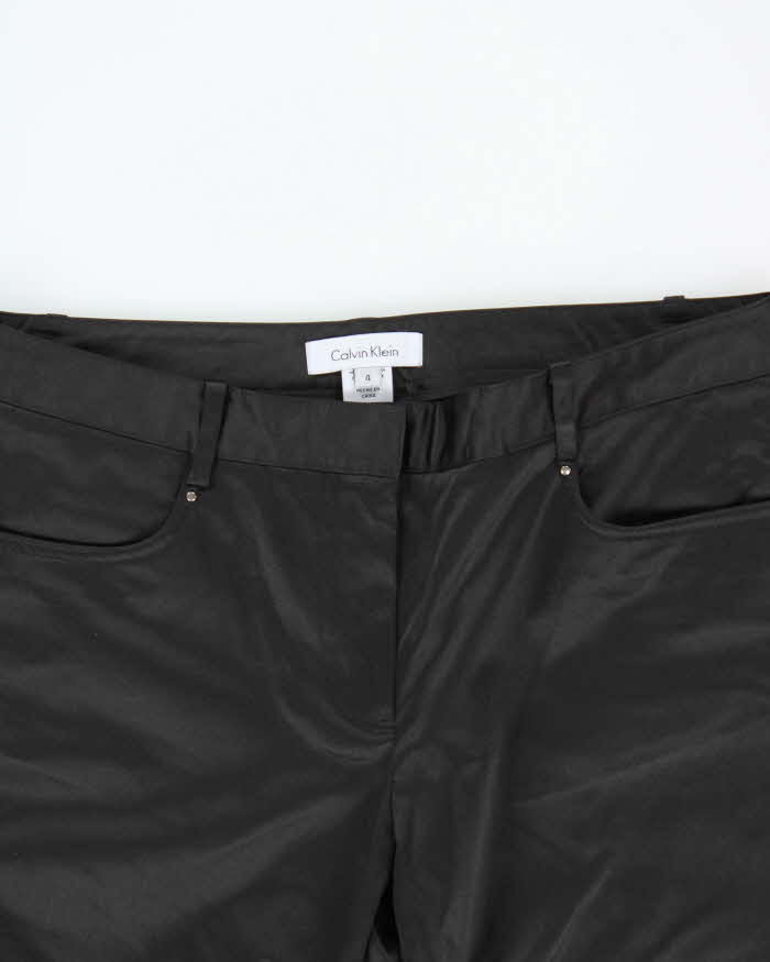 Vintage Y2K 00s Women's Calvin Klein Satin Low Rise Flared Trousers - W30 L32
