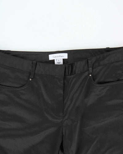 Vintage Y2K 00s Women's Calvin Klein Satin Low Rise Flared Trousers - W30 L32